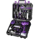 Jogo de Ferramentas DEKOPRO Furadeira Sem Fio 8V 126 Peças Roxo Jogo de Ferramentas DEKOPRO Furadeira Sem Fio 8V 126 Peças Roxo