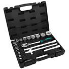 Jogo de Ferramentas Encaixe 1/2pol Cromo Vanadio Maleta Plastica 18pcs Stels