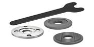 Jogo De Flange Furo 20mm + Chave De Aperto Flange Gws 8-115 / Gws 850 / Gws 7-115