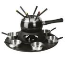 Jogo De Fondue Carrossel 23 Peças Ramequins Panela Colheres Garfos Doméstico Profissional Hauskraft