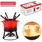 Jogo De Fondue De Ceramica Aretha Com 6 Garfos / Panela / Separador / Suporte Hauskraft 1l