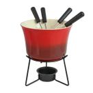 Jogo De Fondue De Cerâmica Com 6 Peças 385ml Sofisticado