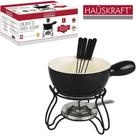 Jogo De Fondue De Porcelana Lausanne Com 4 Garfos / Panela / Suporte Hauskraft 700ml