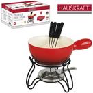 Jogo De Fondue De Porcelana Lausanne Com 4 Garfos / Panela / Suporte Hauskraft 700ml