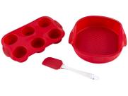 Jogo de Formas de Silicone Brinox Glacê 3 Peças