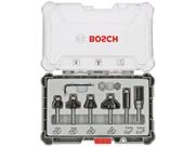 Jogo de Fresa para Tupia com 6 peças Haste 6mm Bosch - 2607017468