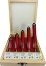 Jogo de fresa reta longa para tupia com rolamento haste 6mm