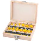 Jogo De Fresas Madeira 12 Peças Metal 6mm Vonder Kit Maleta