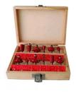 Jogo De Fresas Para Tupia 8mm Com Maleta Kit 12