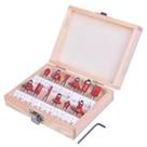 Jogo de Fresas para Tupia Madeira 6mm ao 12 com 12 Peças