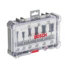 Jogo de fresas retas Bosch Standard encaixe de 1/4" 6 peças Jogo de fresas retas Bosch Standard encaixe de 1/4" 6 peças