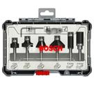 Jogo de Fresas Tupia para Madeira 1/4 POL 6 MM Kit com 6 Peças BOSCH
