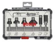 Jogo De Fresas Tupia Para Madeira 6mm Kit Com 6 Peças Bosch