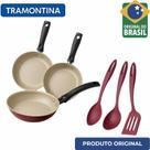 Jogo de Frigideiras Tramontina Com Jogo de Utensilios
