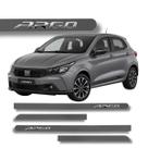 Jogo de Friso Fiat Argo Grafia Cromada Alto Relevo Ponta Redonda Cores Protetor de Porta Jogo de Friso Fiat Argo Grafia Cromada Alto Relevo Ponta Redonda Cores Protetor de Porta