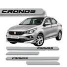 Jogo de Friso Fiat Cronos Porta Lateral Ponta Redonda Grafia Cores