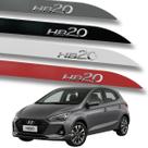 Jogo de Friso Hyundai HB20 Alto Relevo Grafia Cromada Ponta Faca Cores Protetor de Porta Jogo de Friso Hyundai HB20 Alto Relevo Grafia Cromada Ponta Faca Cores Protetor de Porta
