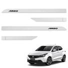Jogo de Friso Lateral Argo 2017 a 2024 Branco Banchisa