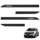 Jogo de Friso Lateral Argo 2017 a 2024 Preto Texturizado