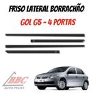 Jogo De Friso Lateral Borrachão Friso Gol G5 / 4 Portas Jogo De Friso Lateral Borrachão Friso Gol G5 / 4 Portas