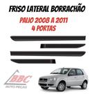 Jogo De Friso Lateral Borrachão Friso Palio 2008 A 2011 / 4 Portas