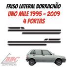 Jogo De Friso Lateral Borrachão Friso Uno Mile 1995 - 2009 - 4 portas Jogo De Friso Lateral Borrachão Friso Uno Mile 1995 - 2009 - 4 portas
