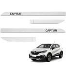 Jogo de Friso Lateral Captur 2017 A 2024 Branco Glacier