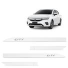 Jogo de Friso Lateral City 2015 a 2024 Branco Topazio Alto Relevo