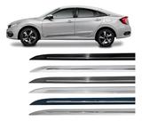 Jogo de Friso Lateral Civic G10 2017 a 2021 Filete Cromado Cores:Branco Estelar Jogo de Friso Lateral Civic G10 2017 a 2021 Filete Cromado Cores:Branco Estelar