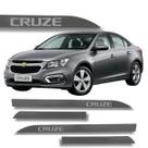 Jogo de Friso Lateral Cruze Chevrolet com Grafia Escolha a Cor Protetor de Porta