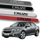 Jogo de Friso Lateral Cruze GM Ponta Redonda Grafia Protetor de Porta