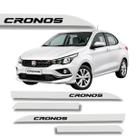 Jogo de Friso Lateral Fiat Cronos Protetor de Porta Grafia Cores