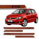 Jogo de Friso Lateral Fox Ponta Redonda Grafia Cores Volks Cores Protetor de Porta