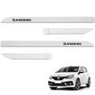 Jogo de Friso Lateral Sandero 2014 A 2024 Branco Glacier