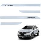 Jogo de Friso Lateral Strada CD 2020 a 2026 Cinza Strato