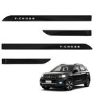 Jogo de Friso Lateral TCross 2020 A 2025 Preto Ninja