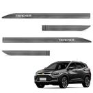 Jogo de Friso Lateral Tracker 2021 a 2024 Cinza Rush