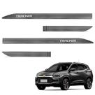 Jogo de Friso Lateral Tracker 2021 a 2024 Cinza Rush