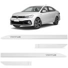 Jogo de Friso Lateral Virtus 2018 a 2024 Branco Cristal Alto Relevo