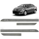 Jogo de Friso Lateral Yaris 2018 a 2021 Cinza Cosmopolita Alto Relevo Jogo de Friso Lateral Yaris 2018 a 2021 Cinza Cosmopolita Alto Relevo