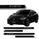 Jogo de Friso Porta Ponta Redondo Honda Civic Original Escolha a Cor