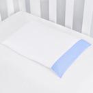 Jogo de Fronha Estampada - Azul com Branco