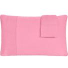 Jogo De Fronhas Bella Cama Malha 100% Algodão 50x70cm Coral