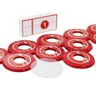 Jogo de Futebol de Botão Klopf Vermelho e Branco - Cód. 4092