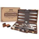 Jogo de Gamão AMEROUS - Tabuleiro Clássico 38x24cm com Estojo