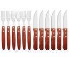 Jogo de Garfos e Facas Jumbo Para Churrasco 12 Peças Outback