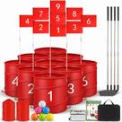 Jogo de Golfe VERVYVINE 9 Buracos Conjunto de Baldes, Tacos e Bolas