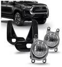 Jogo de Grade e Milha com LED Hilux 2021 2022 2023 2024 2025