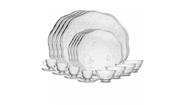Jogo de jantar 20 pecas new butterfly cristal ecologico