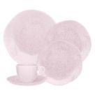 Jogo de Jantar Chá 30 Peças Porcelana Oxford Ryo Pink Sand: Caribe